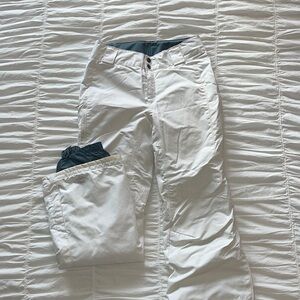 Columbia white snowpants